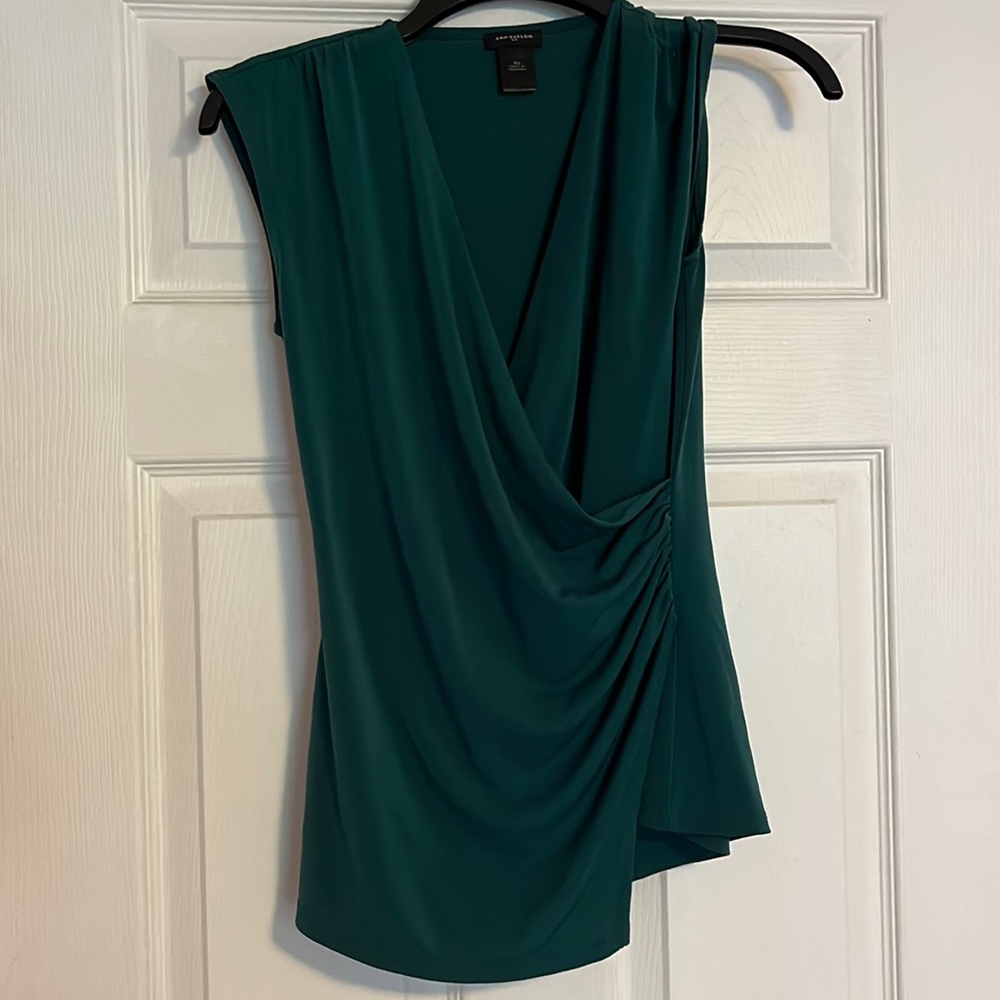 Ann Taylor, XS, faux wrap style top
